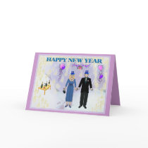NEW YEARS COUPLE cards