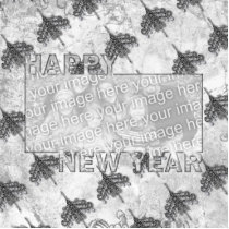 New Years Cut Out Photo Frame Chandeliers