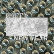 New Years Cut Out Photo Frame - Disco Balls