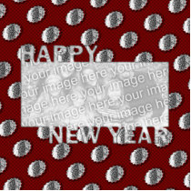 New Years Cut Out Photo Frame Medallion