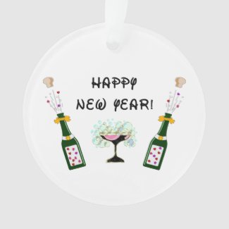 Happy New Years Eve Ornaments