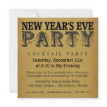 New Years Eve Cocktail Party Vintage Invitations