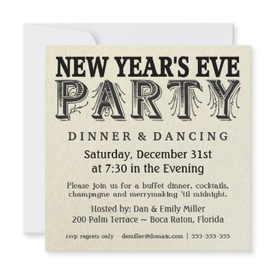 New Years Eve Dinner Party Vintage Invitations Zazzle_invitation New Years Eve Dinner Party Vintage Invitations Zazzle_invitation