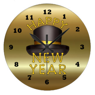 New Years Eve Wall Clocks | Zazzle