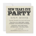 New Years Eve Invitations - Vintage Buff Parchment