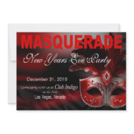 New Years Eve Masquerade Party invitation