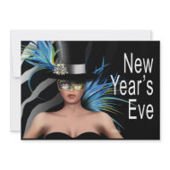 New Years Eve Masquerade Party Invitation invitation