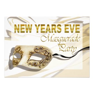New Years Eve Masquerade Party Invitation