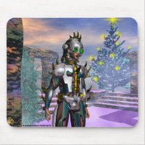 NEW YEAR'S EVE OF A CYBORG DROPPED FROM THE FUTURE mousepads