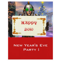 NEW YEAR'S EVE OF A CYBORG flyers