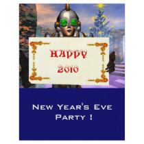 NEW YEAR'S EVE OF A CYBORG flyers