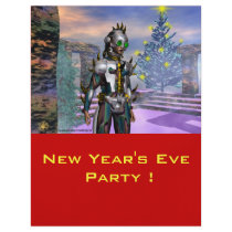 NEW YEAR'S EVE OF A CYBORG flyers