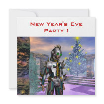NEW YEAR'S EVE OF A CYBORG invitations by bulgan_lumini NEW YEAR'S EVE OF A CYBORG invitations