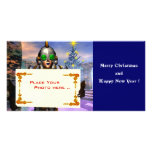 NEW YEAR'S EVE OF A CYBORG PHOTO CARD TEMPLATE