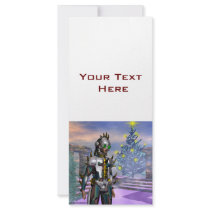 NEW YEAR'S EVE OF A CYBORG rack cards by bulgan_lumini NEW YEAR'S EVE OF A CYBORG rack cards