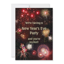 New Year's Eve Party Custom Announcements