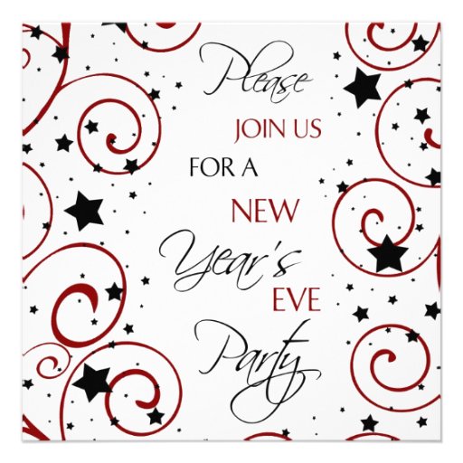 New Year's Eve Party Invitation Card