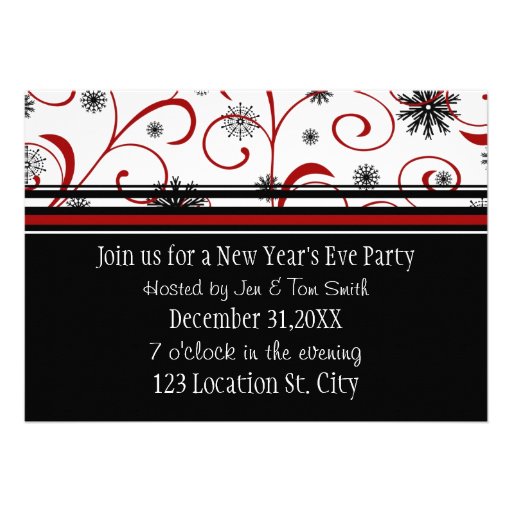 New Year's Eve Party Invitation Card