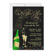 New Year's Eve Party Invitations by SquirrelHugger New Year's Eve Party Invitations