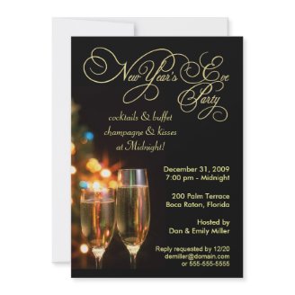 New Year's Eve Party Invitations - 5 x 7