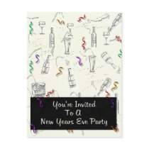New Years Eve Party postcards