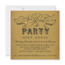 New Year's Eve Party Vintage Invitations