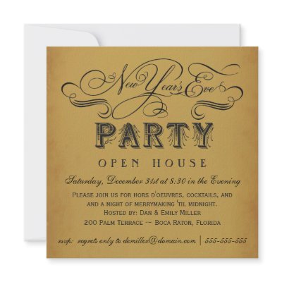 New Year's Eve Party Vintage Invitations Zazzle_invitation New Year's Eve Party Vintage Invitations Zazzle_invitation