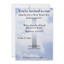 New Year's eve prayer Invitation