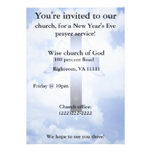 New Year's eve prayer Invitation