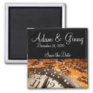 New Years Eve Save the Date Fridge Magnets