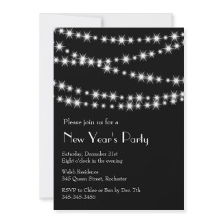 New Year's Eve Twinkle Lights invitation New Year's Eve Twinkle Lights invitation