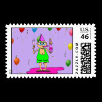 New Years Gladys postage by cimmerrian New Years Gladys postage