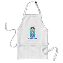 New Years Nesting Doll aprons by rossiya New Years Nesting Doll aprons
