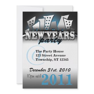NEW YEARS New City Party Invitations