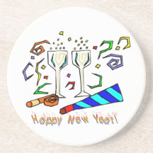 New Year's Noise Makers  Coaster