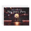 New Year's Party Champagne Fireworks invitations