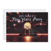 New Year's Party Champagne Fireworks invitations by xfinity7 New Year's Party Champagne Fireworks invitations