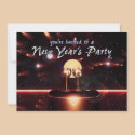 New Year's Party Champagne Fireworks invitations