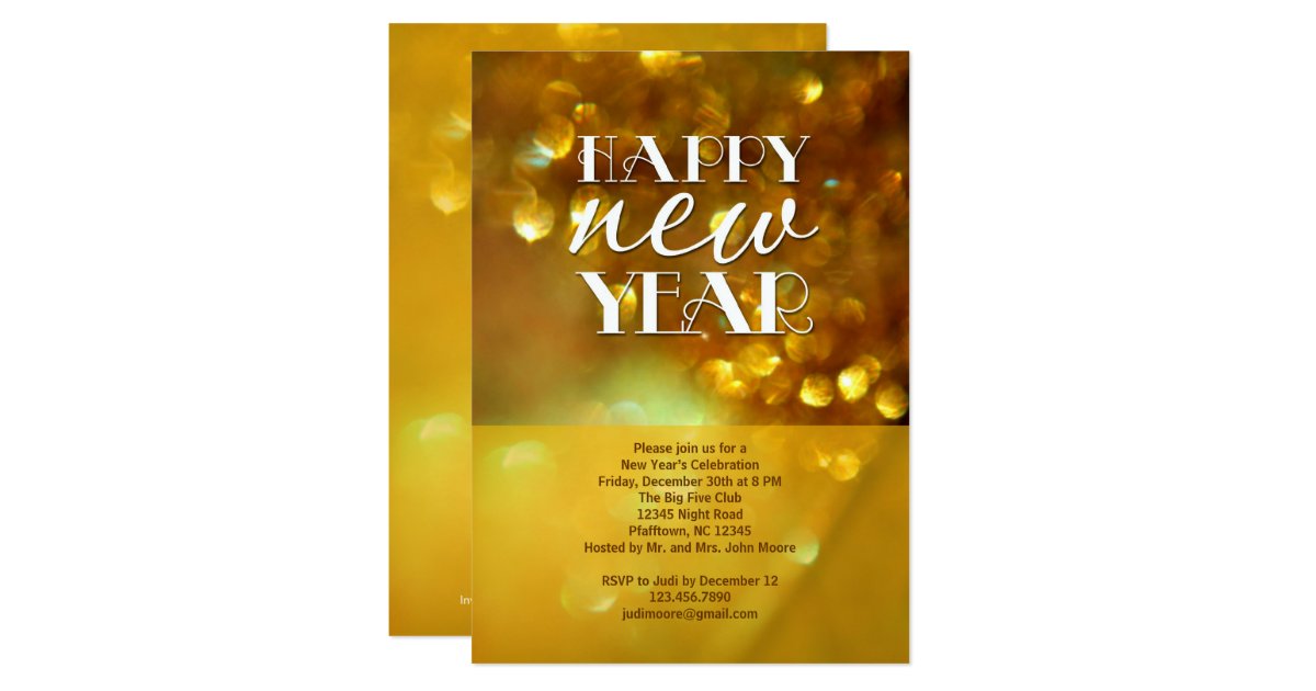 New Years Party Invitation | Zazzle