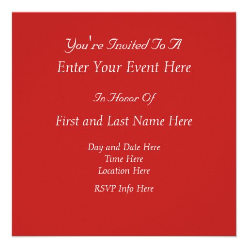 New Years Party Invite