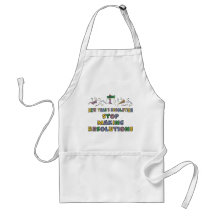 New Years Resolution Apron