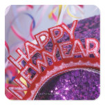 New Year's tiara and sequined hat, with Stickers