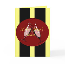New Year's Toast Card cards