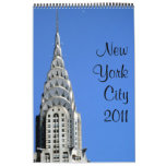 new york 2011 15 month single page calendar