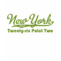 New York 25.2 Green Marathon T shirt