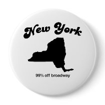 New York - 90 percent off Broadway buttons by statemottos New York - 90 percent off Broadway buttons