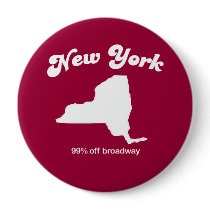 New York - 90 percent off Broadway T-shirt buttons by statemottos New York - 90 percent off Broadway T-shirt buttons