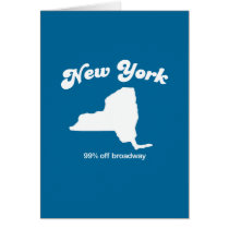New York - 90 percent off Broadway T-shirt Greeting Cards