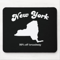 New York - 90 percent off Broadway T-shirt mousepads by Shirtuosity New York - 90 percent off Broadway T-shirt mousepads