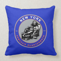 New York American MoJo Football Pillow pillows